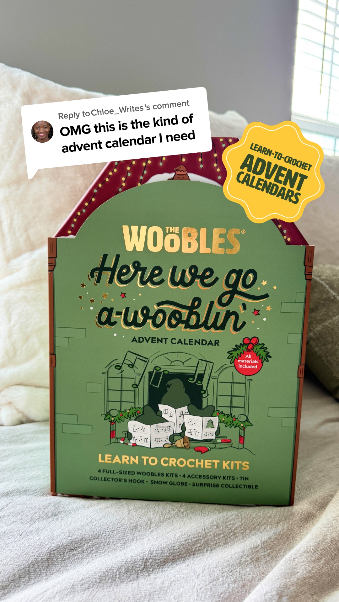 The Woobles Facebook ad: The Advent Calendar for Crochet Newbies