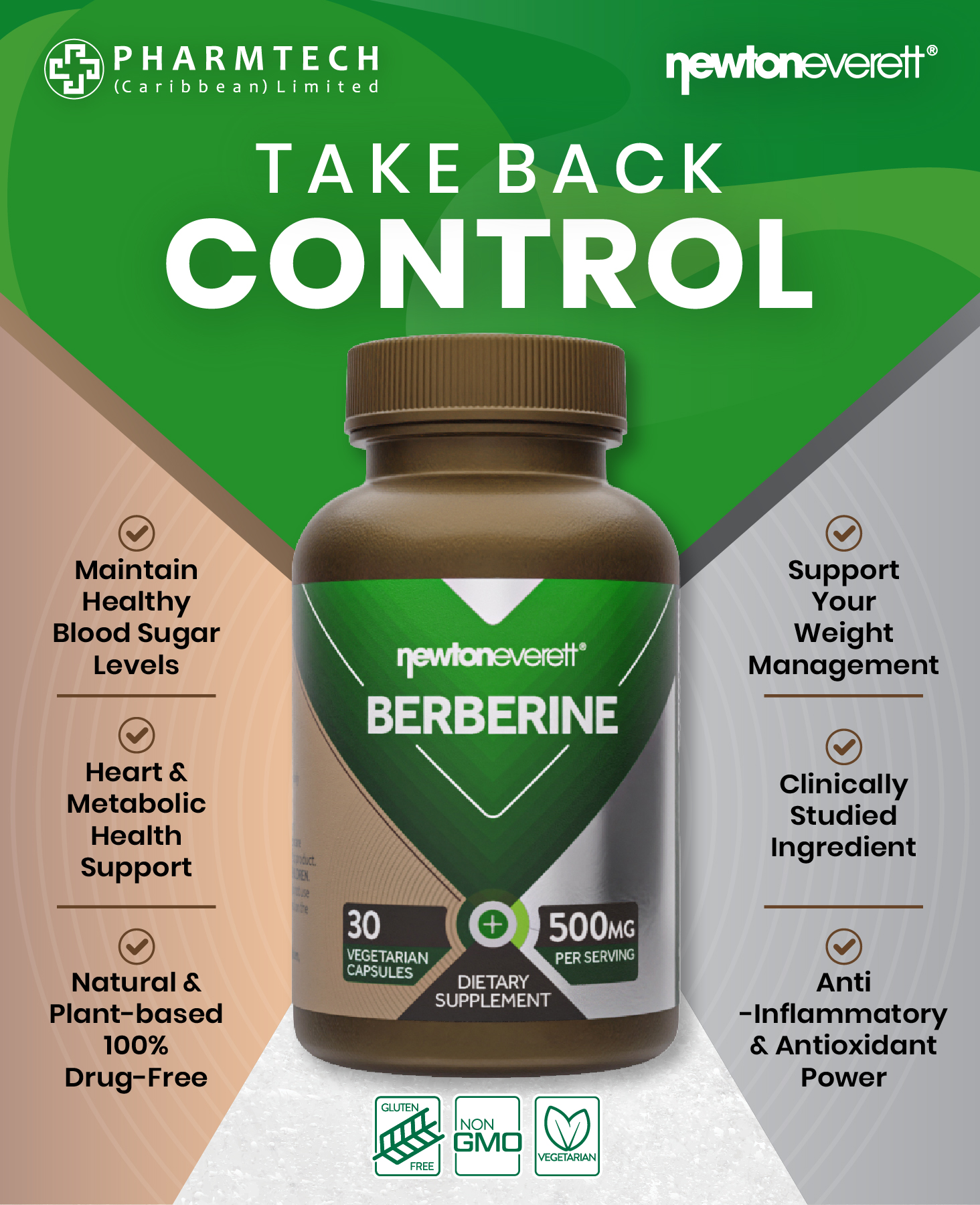 Pharmtech Caribbean Limited Facebook ad: Take Back Control