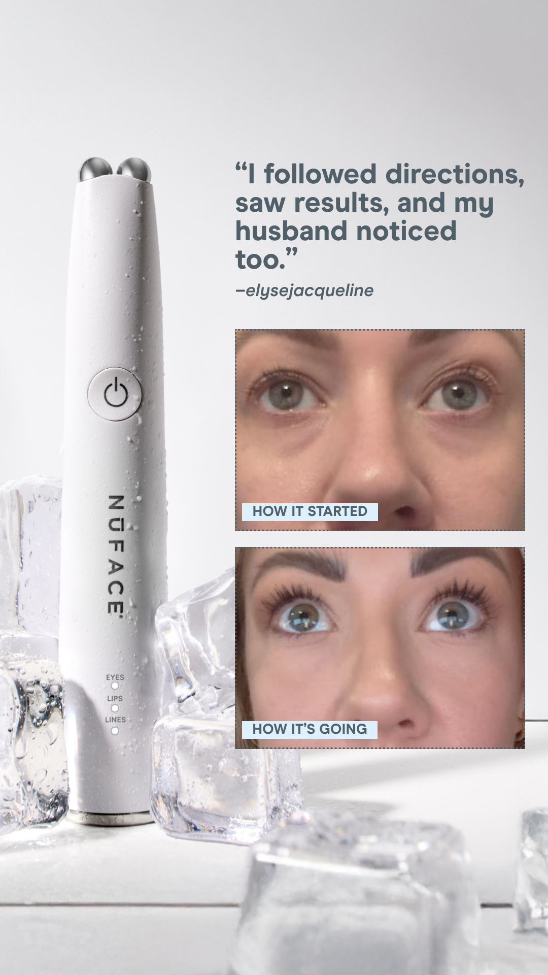 NuFACE Facebook ad