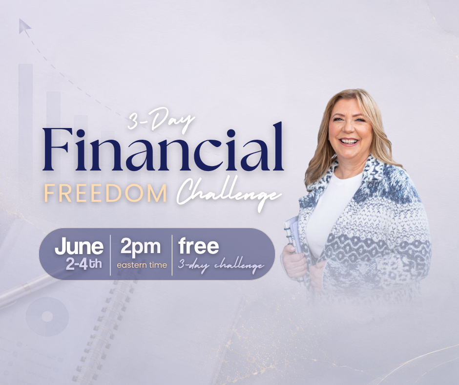 Deb Mousseau Facebook ad: Register for the Free 3-Day Financial Freedom Challenge →
