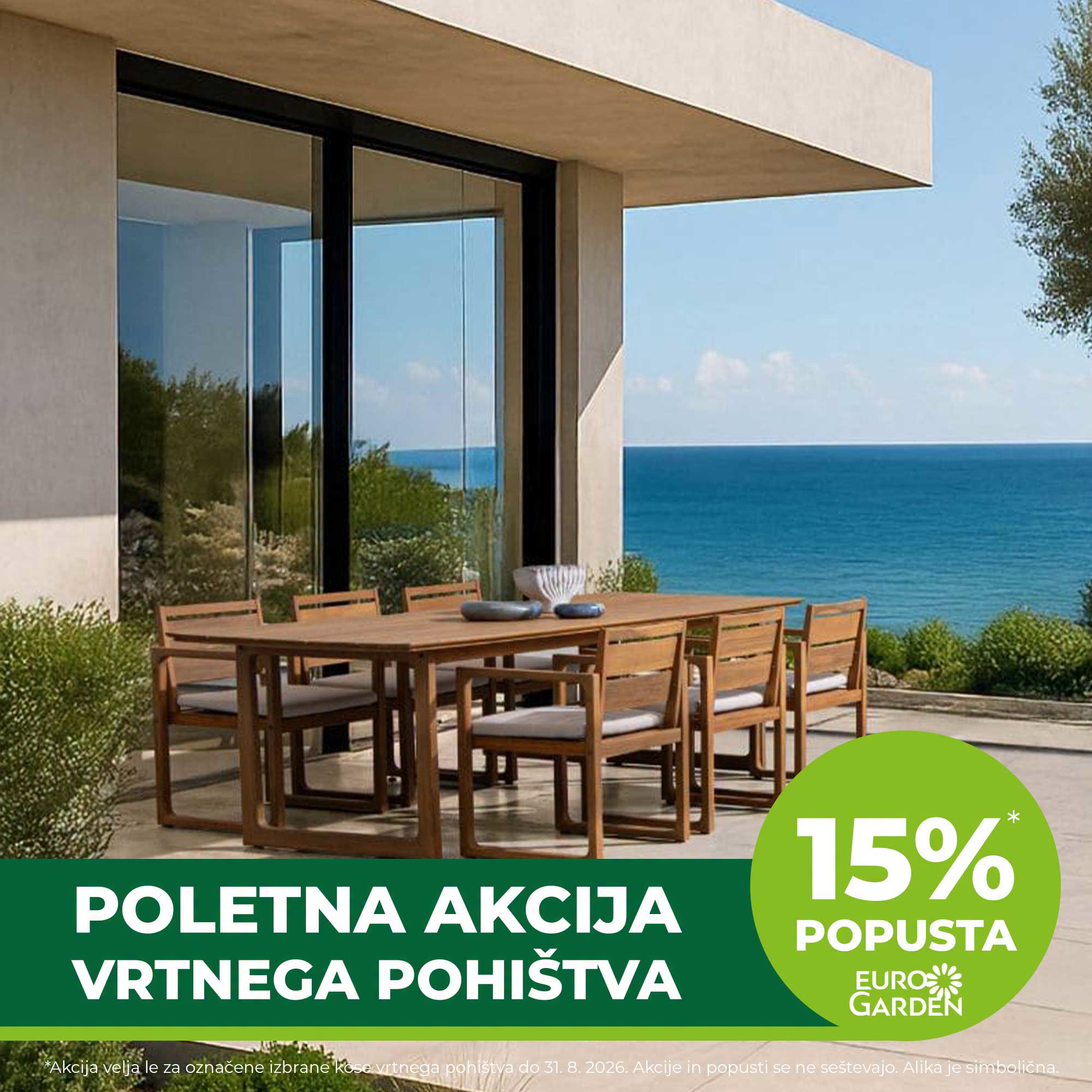 Eurogarden Slovenija Facebook ad: VROČA POLETNA AKCIJA
