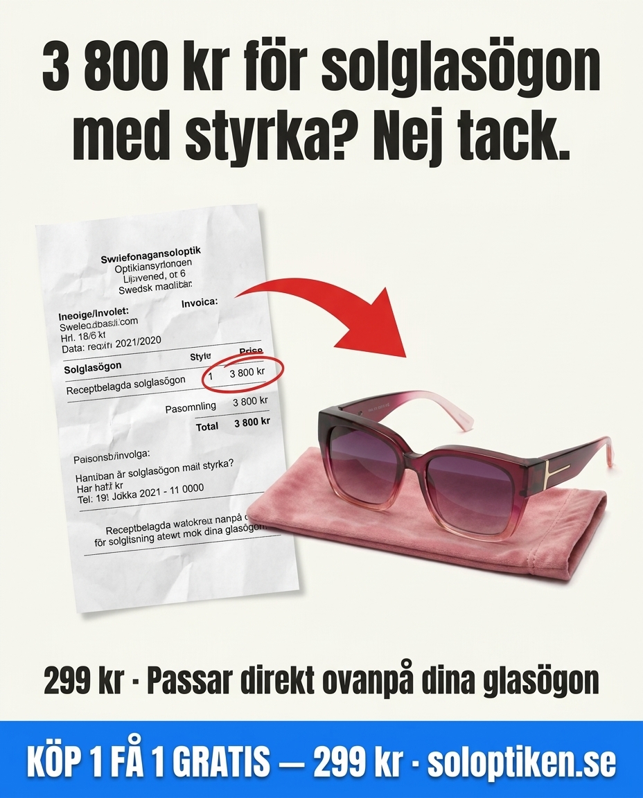 Soloptik.se Facebook ad: Köp 1 Få 1 Gratis - IDAG