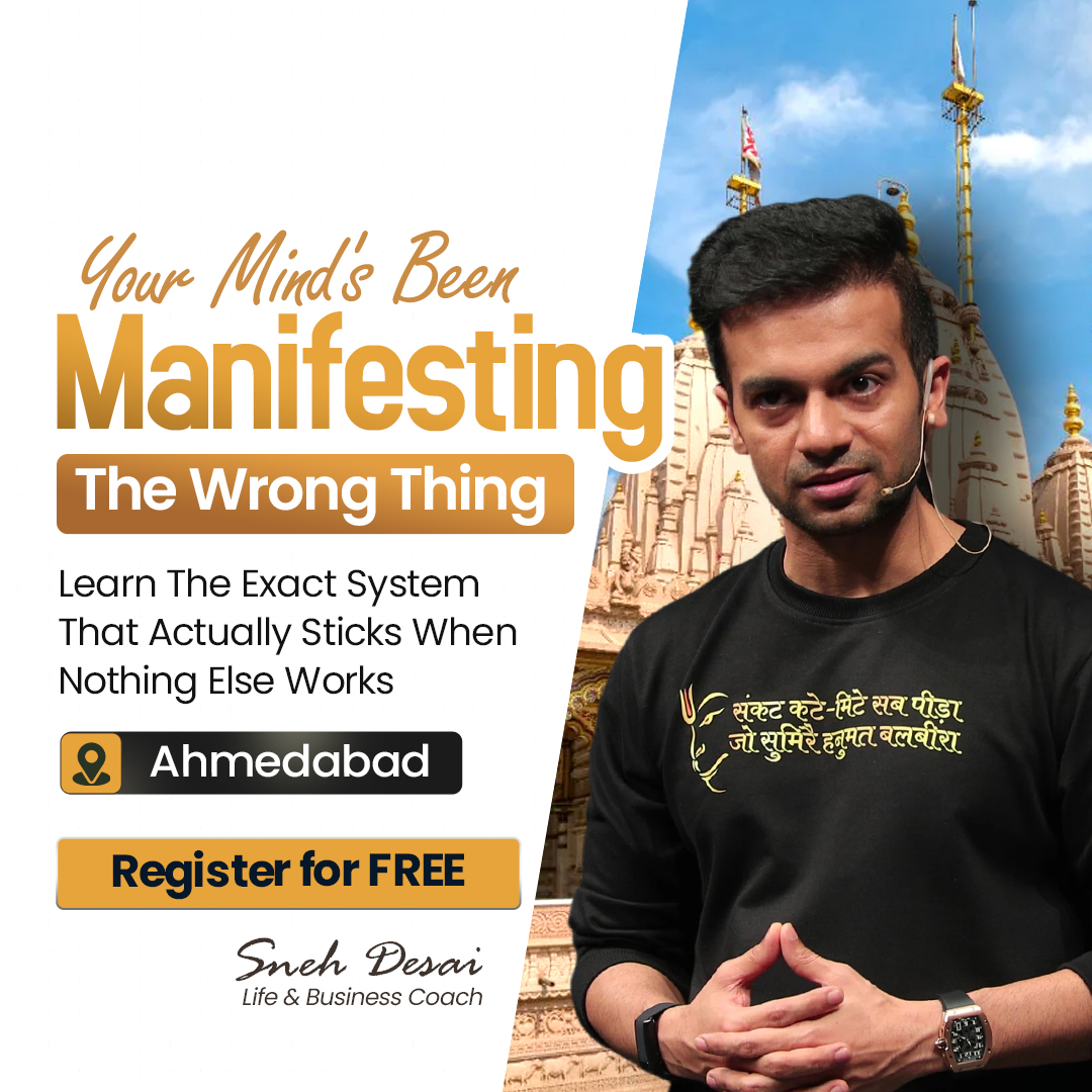 Sneh Desai Facebook ad: Rich Life Live event in Ahmedabad - 8th March Free entry