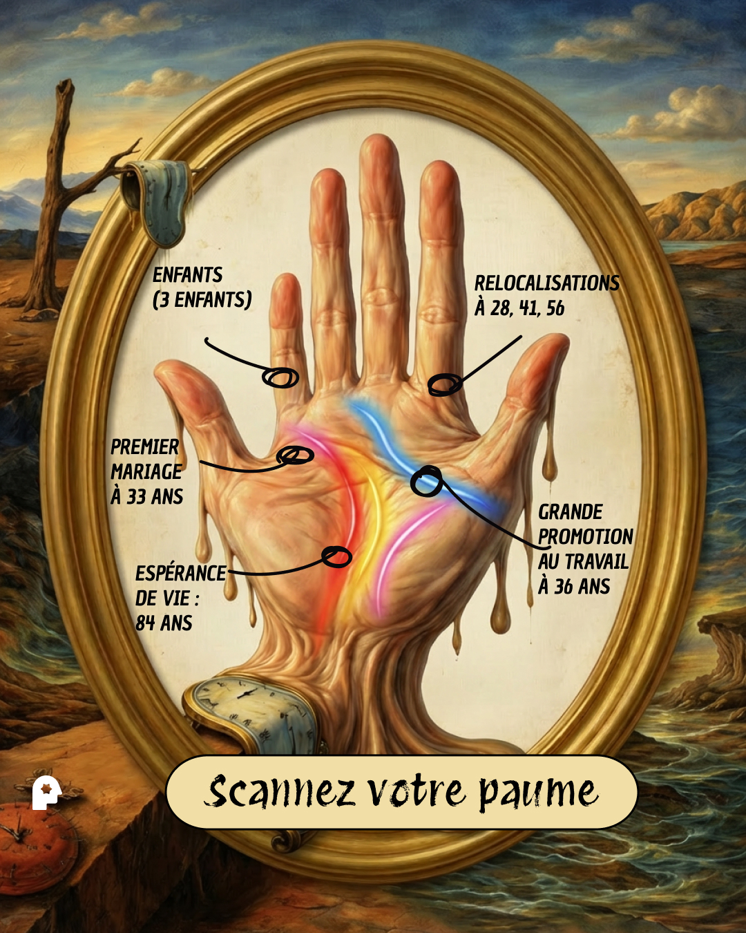 Nebula: Palm Reading Facebook ad