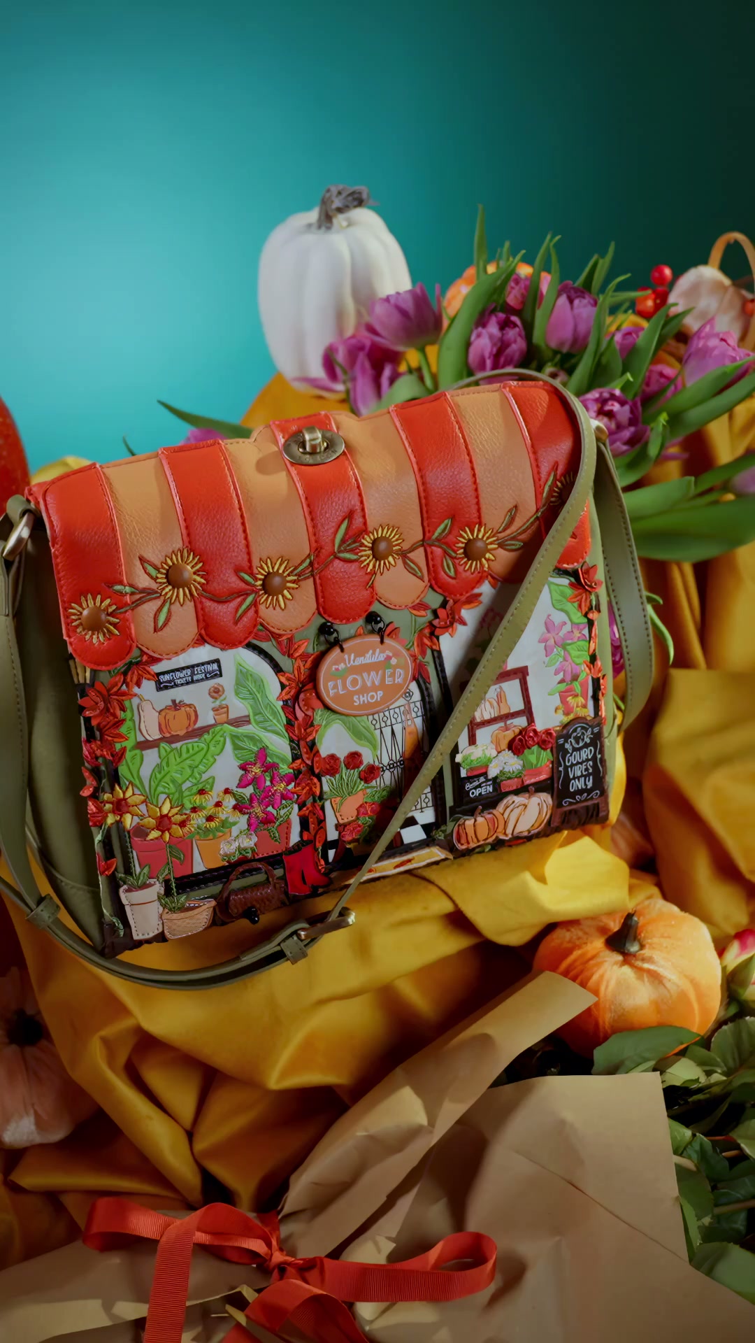 Vendula London Facebook ad: AW26 Flower Shop Amber Edition
