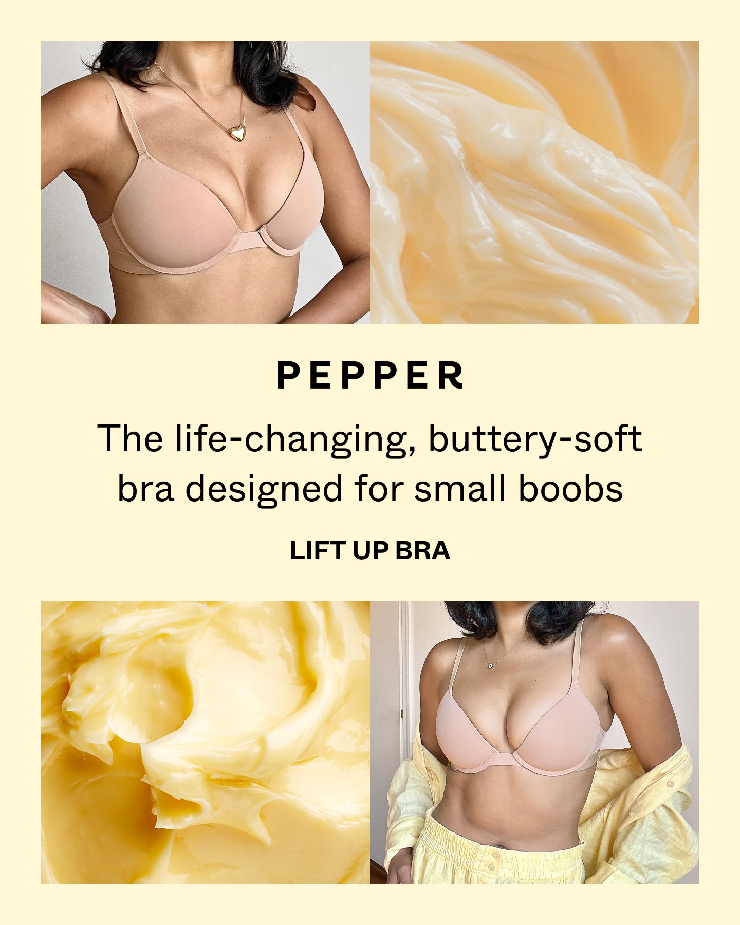 Pepper Facebook ad: The Bra You’ll Forget You’re Wearing