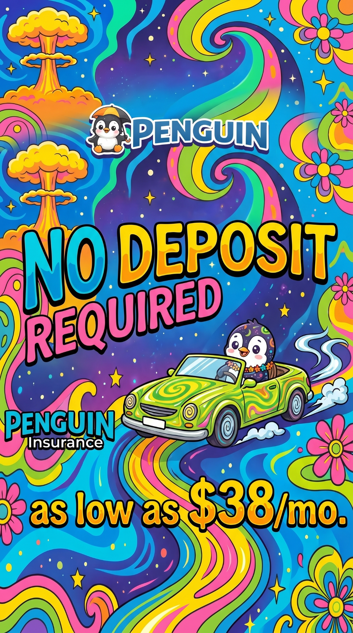 Penguin Insurance Facebook ad from May 22, 2026
