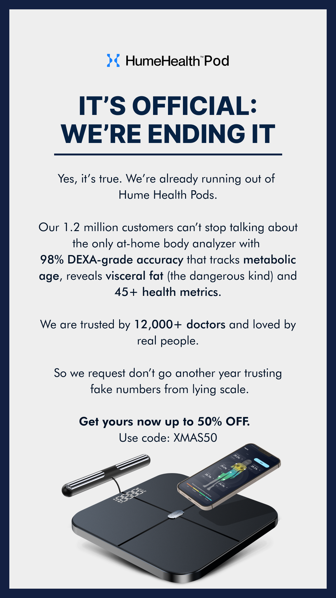 Hume Health Facebook ad