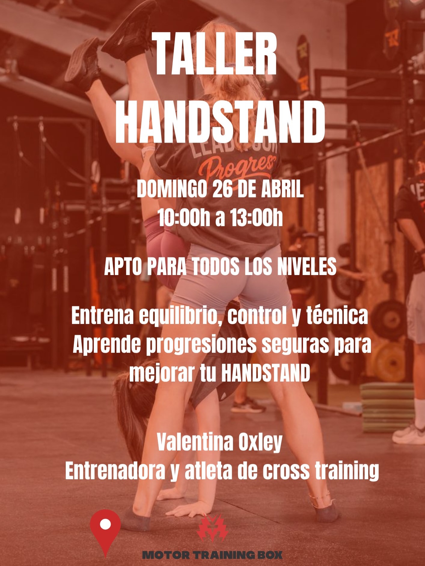 MOTOR Training Box Aldaia Facebook ad: ¿Te gustaría mejorar tu handstand o empezar desde…