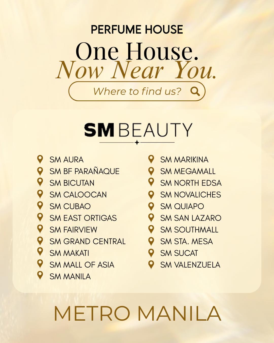 Perfume House Facebook ad: We’re closer than you think.