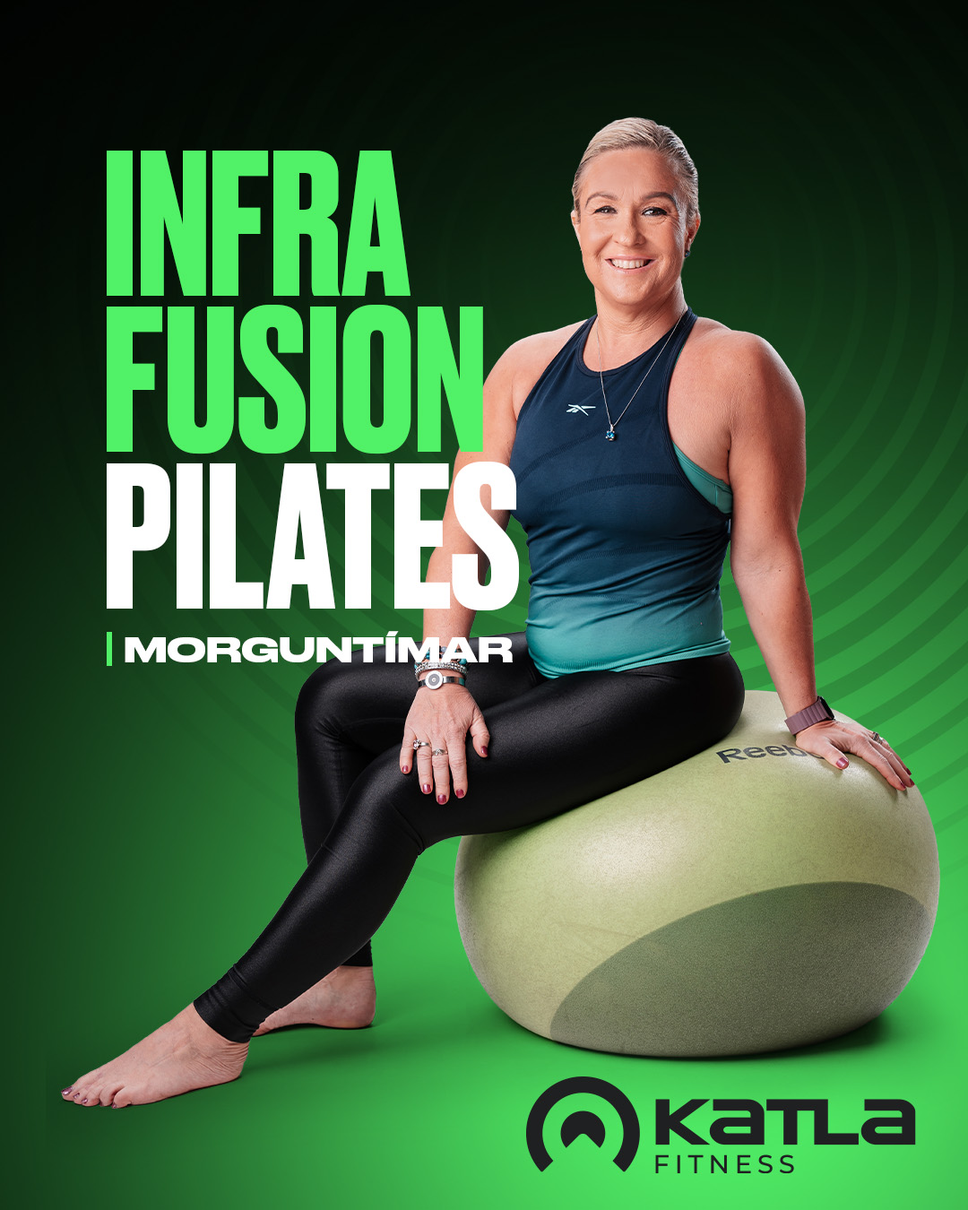 Katla Fitness Facebook ad: Infra Fusion Pilates með Unni er námskeið sem…