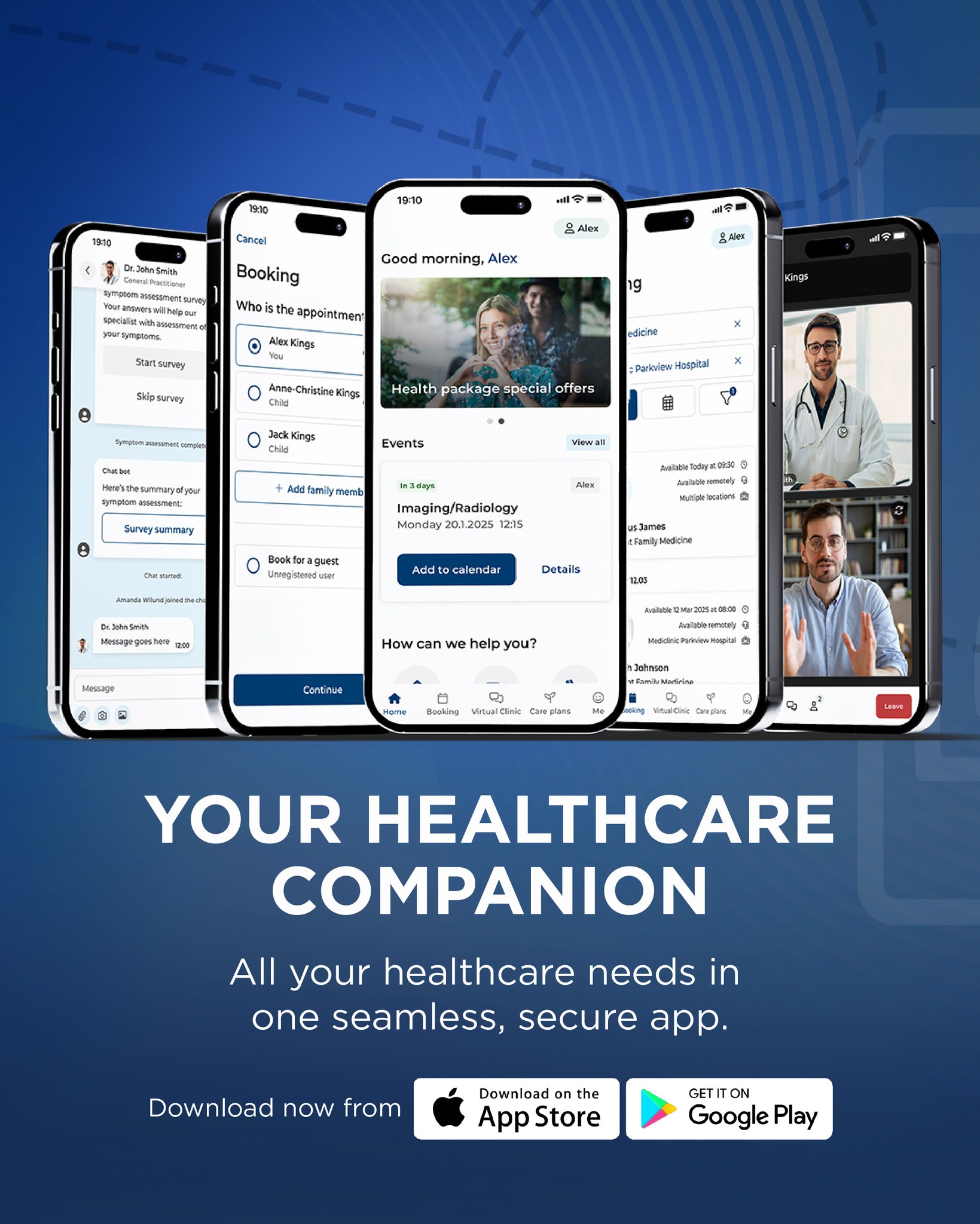 Mediclinic Middle East Facebook ad: The new Mediclinic app puts your healthcare in…