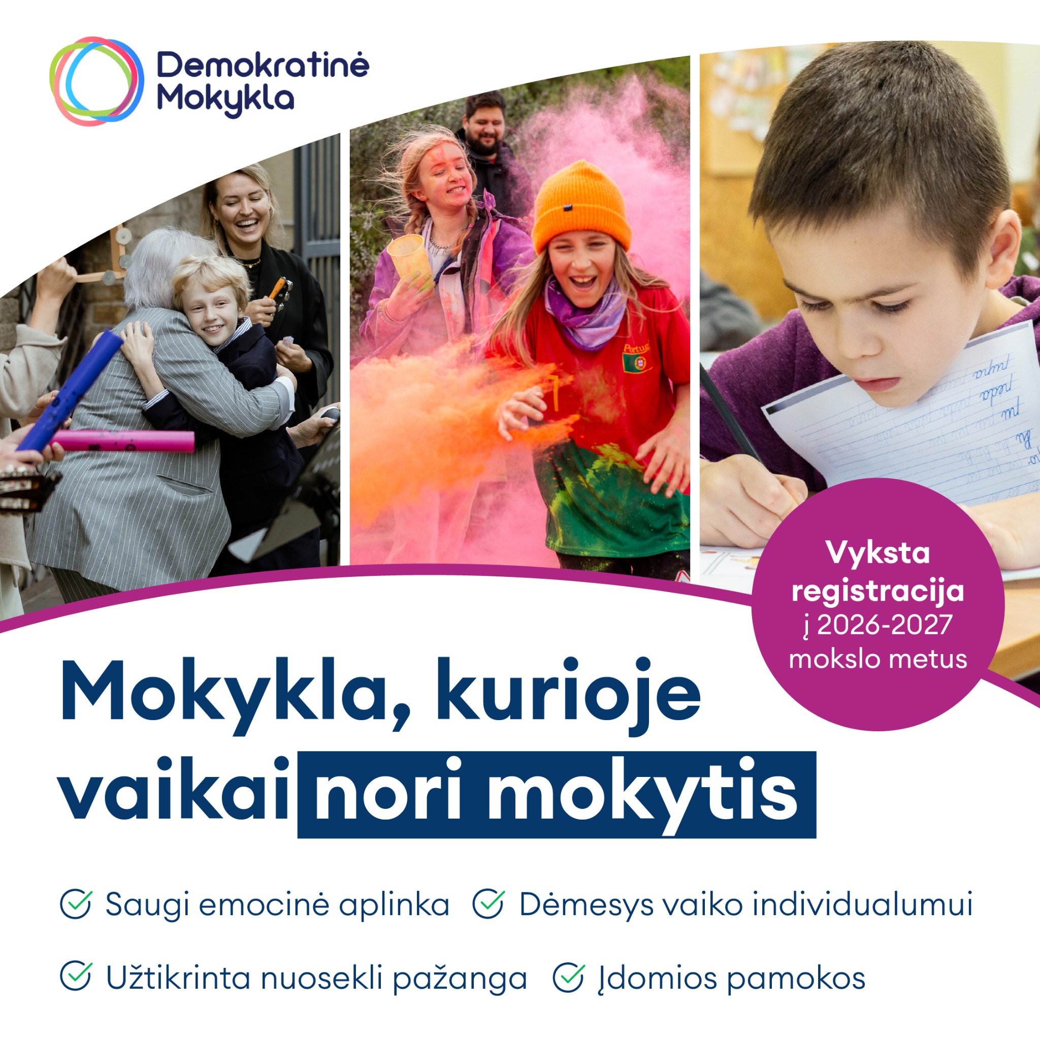 Demokratinė mokykla Facebook ad