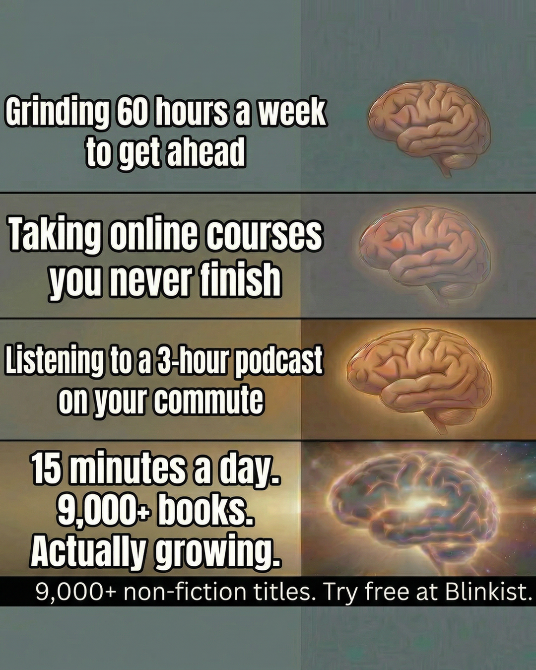 Blinkist Facebook ad