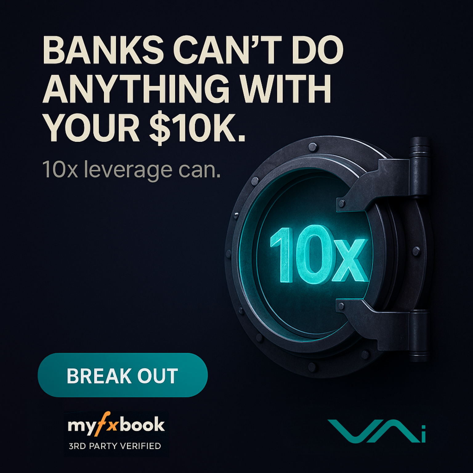 Velantra AI - 10x Leverage Facebook ad: Turn $10K Into $100K AI Automated Trading Power