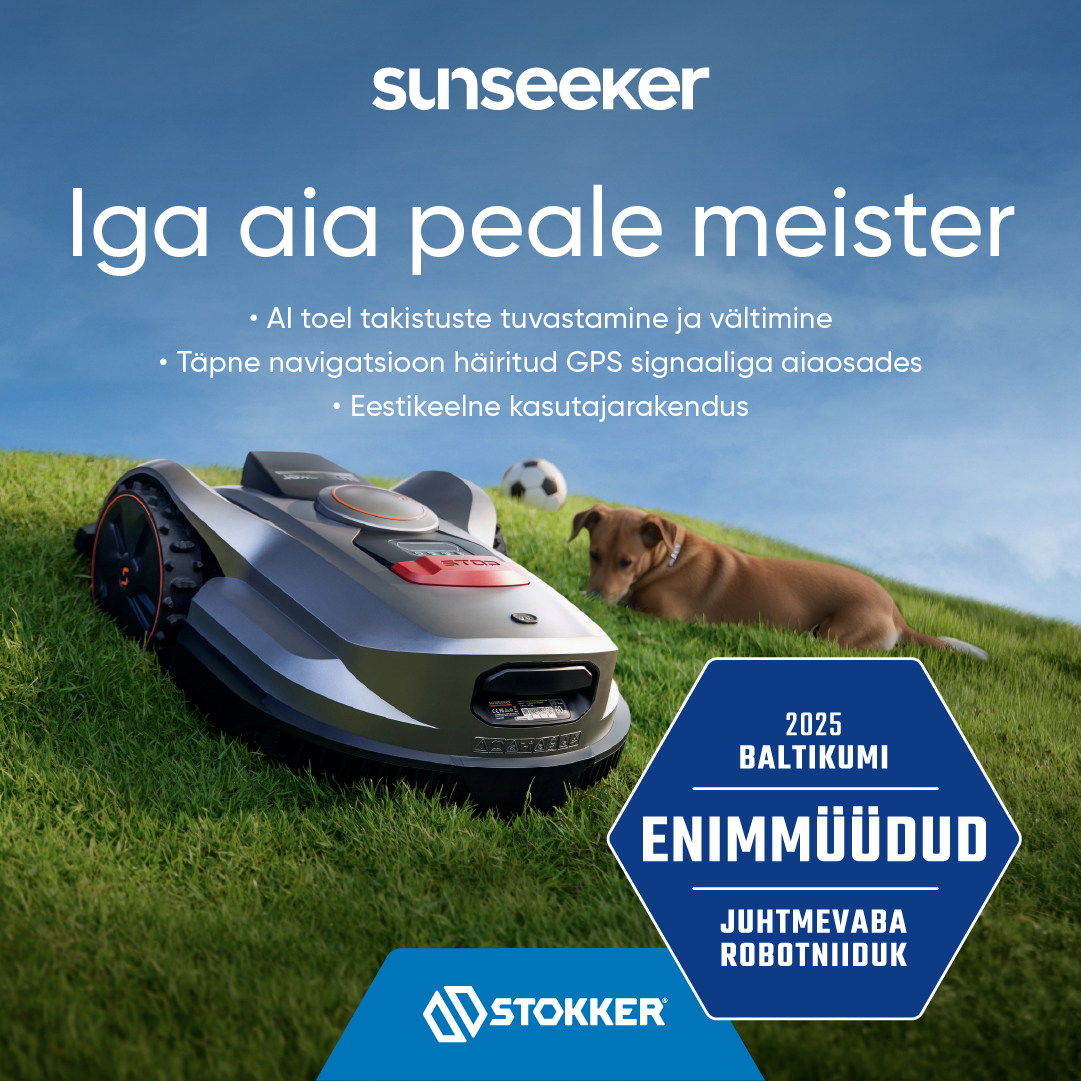 Stokker Eesti Facebook ad: Stokkerist leiad oma aeda Sunseekeri robotniidukid, mis…