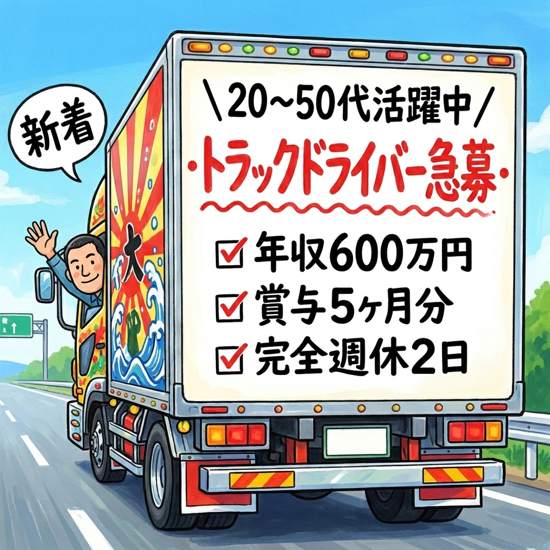 ドライバー転職ナビ Facebook ad: 【新着】中長距離ドライバー募集中