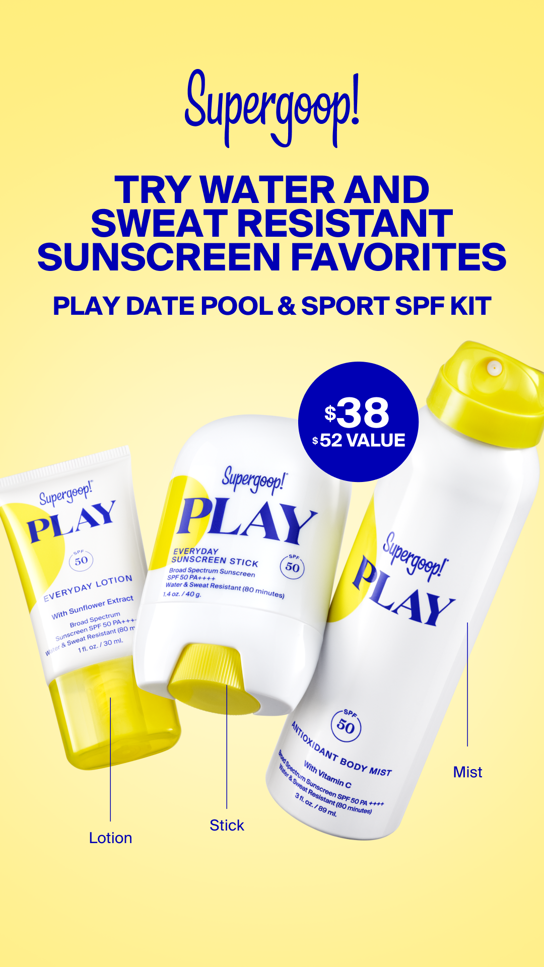 Supergoop Facebook ad