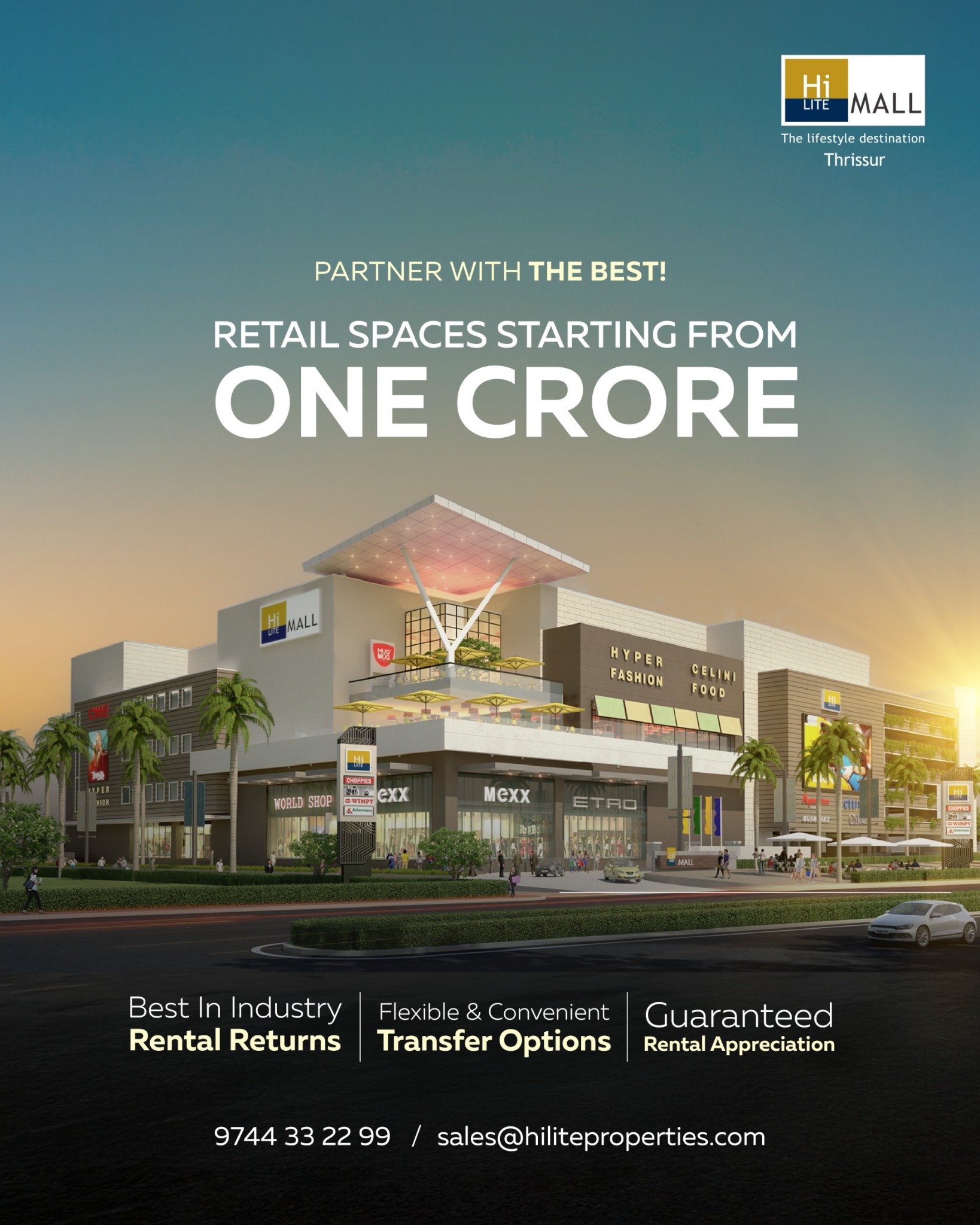 HiLITE Mall, Thrissur Facebook ad: Secure Your Future