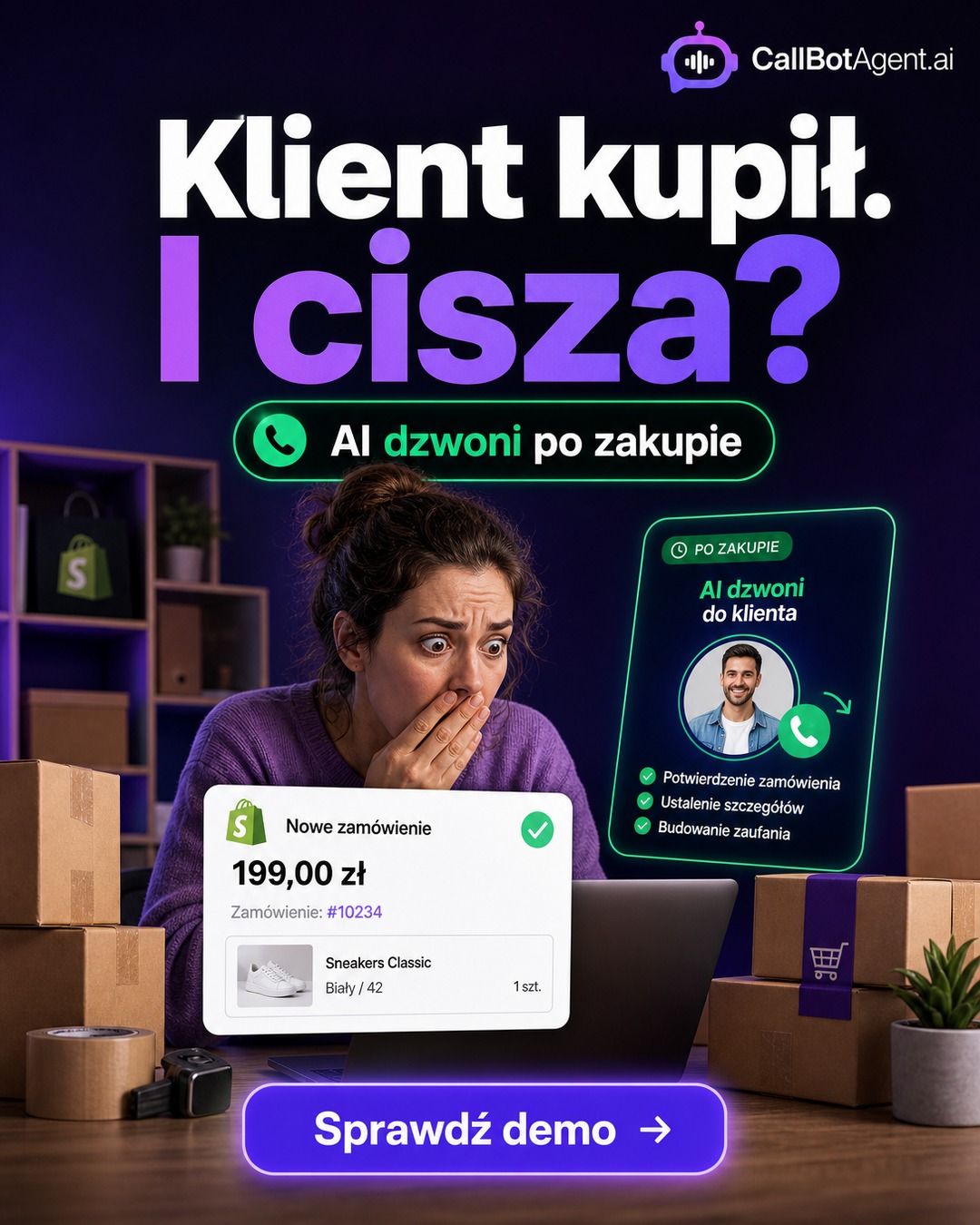 Callbotagent Facebook ad
