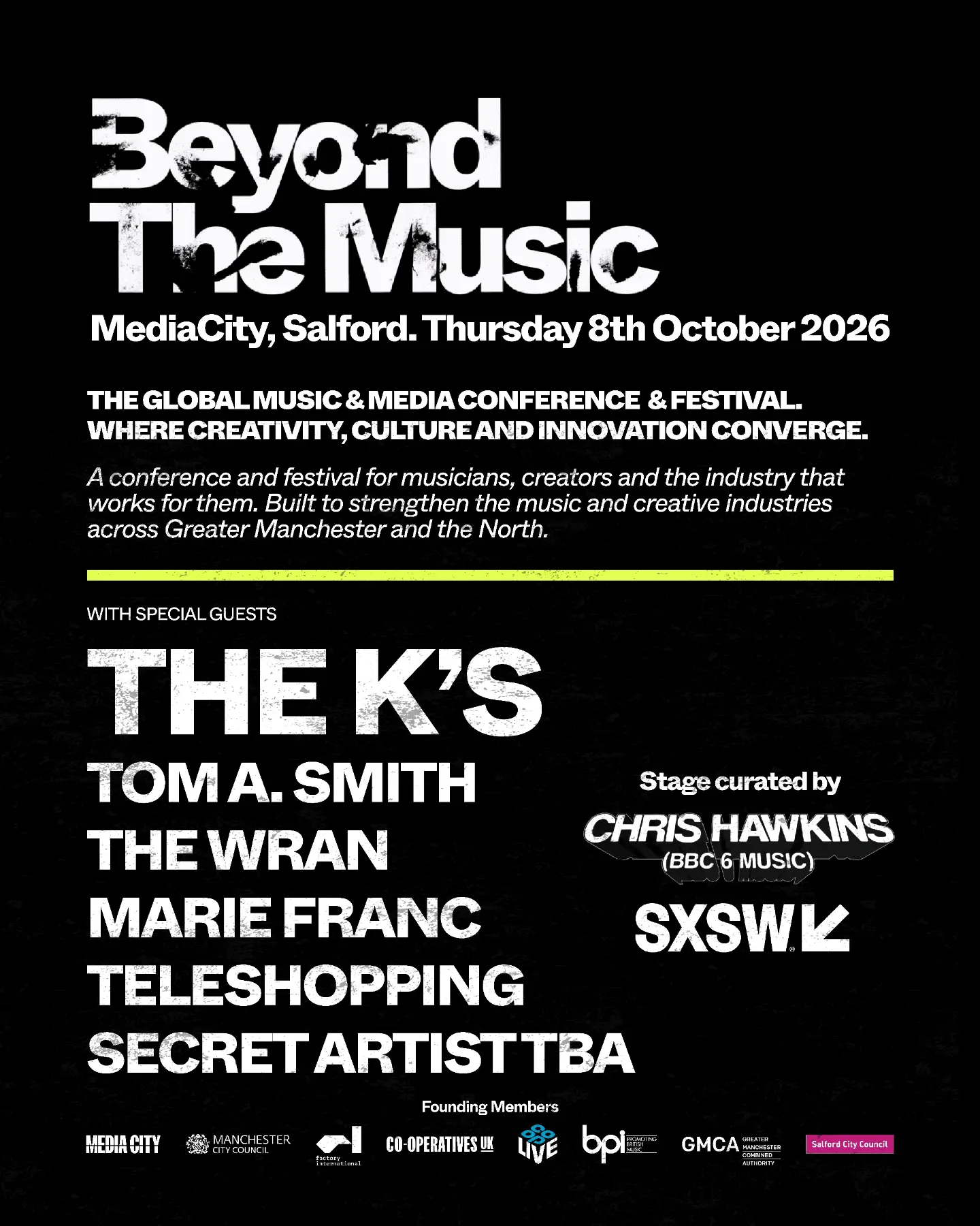 Beyond The Music Manchester Facebook ad from Oct 2, 2026