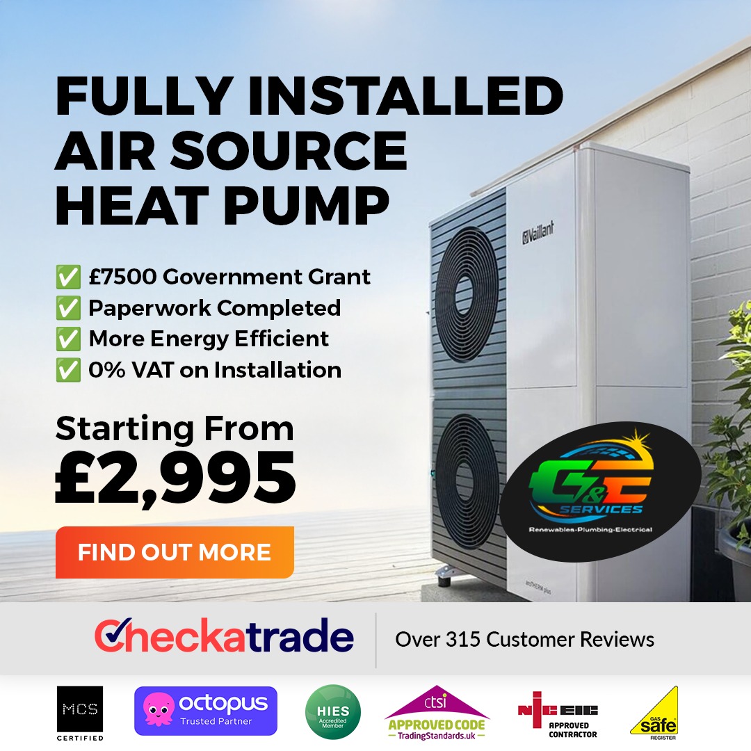 G&E Services Facebook ad: Get a Heat Pump Quote