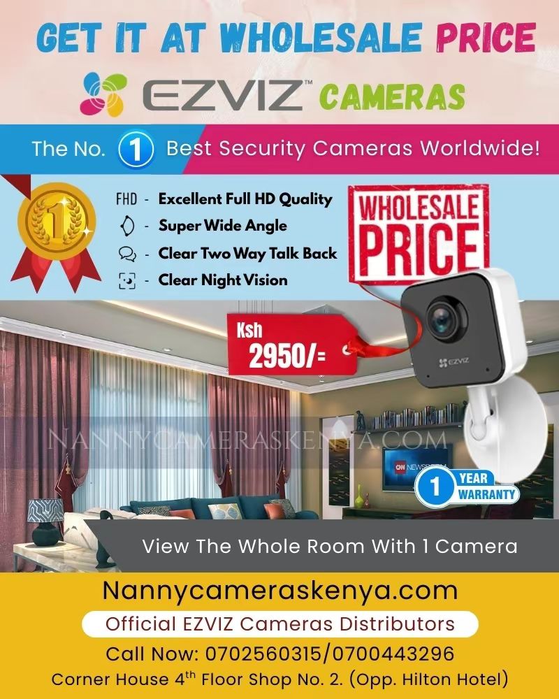 Nanny cameras Kenya Facebook ad: OFFER PRICE! 2,950/=