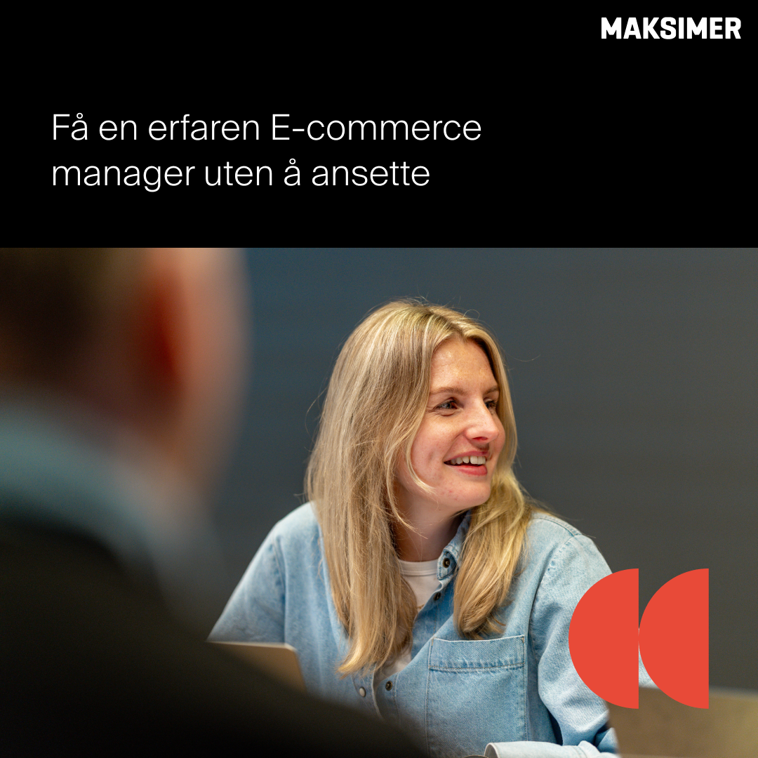 Maksimer agency Facebook ad: Få en erfaren E-commerce manager uten å ansette