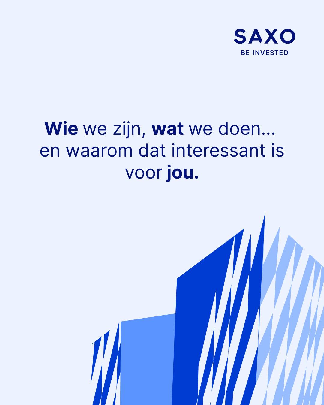 Saxo Bank Belgium Facebook ad