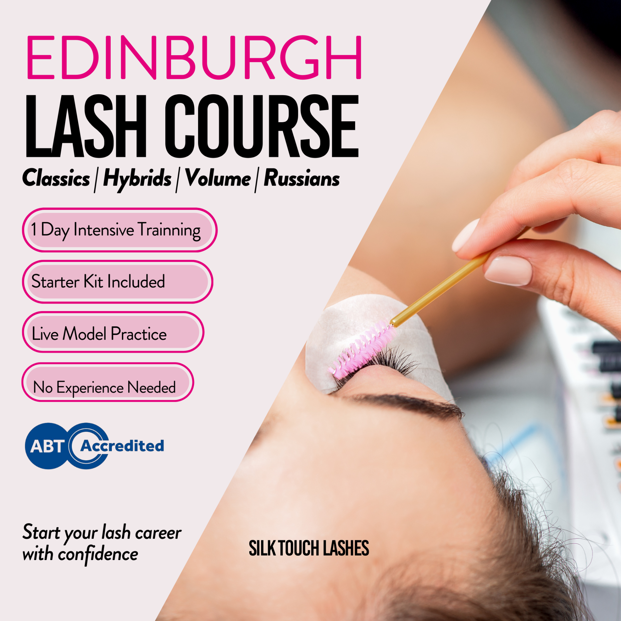 Silk Touch Lashes Facebook ad: Ready to start your career as a certified…