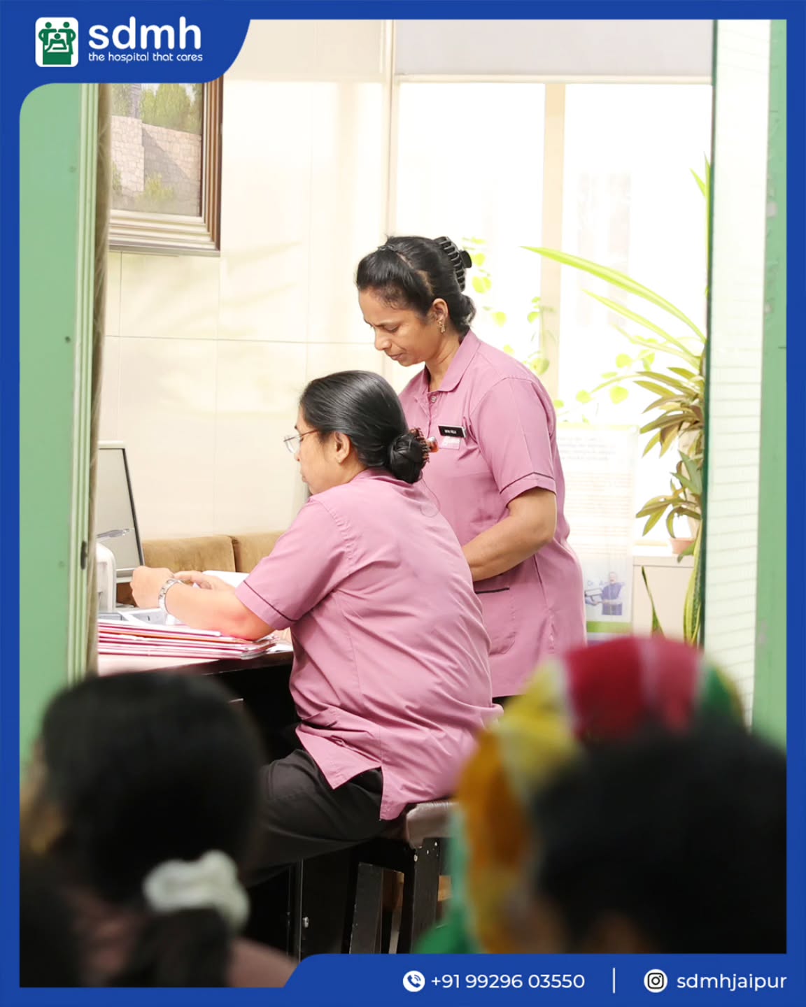 Santokba Durlabhji Memorial Hospital Facebook ad: Excellence in care begins with nursing.