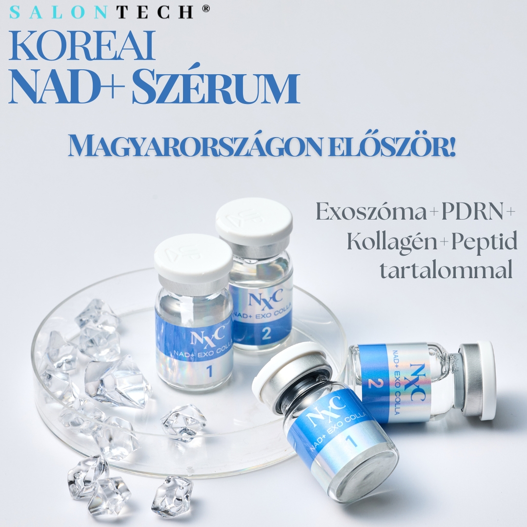 SalonTech gépek Facebook ad: KOREAI NAD+ Szérum Exoszóma+PDRN+Kollagén+Peptid…