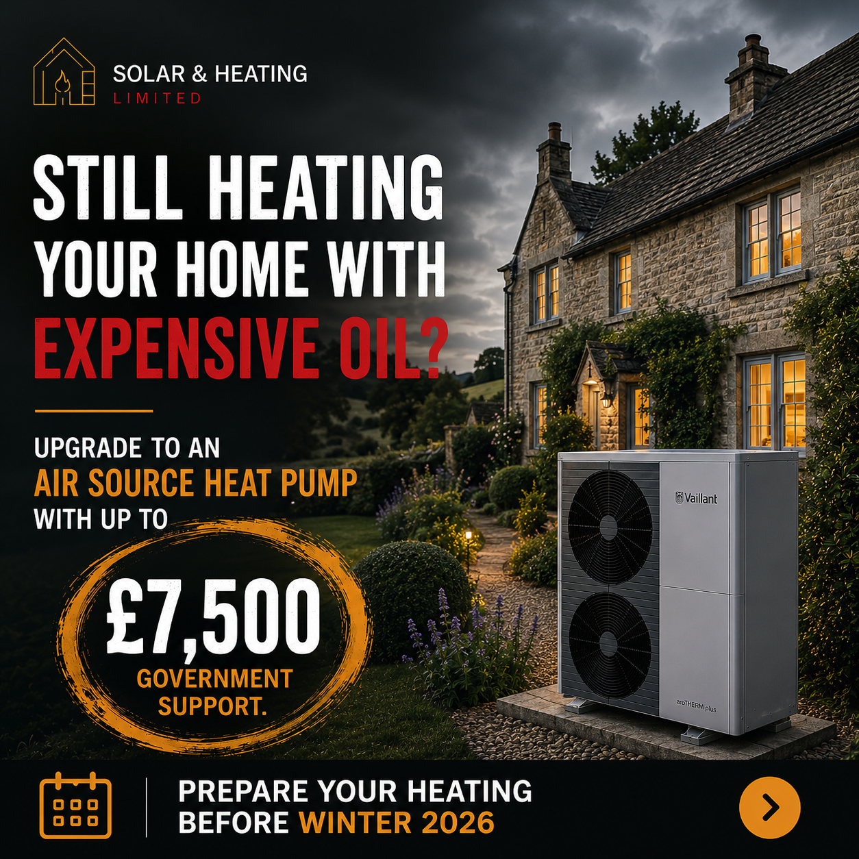 Solar&Heating Facebook ad from May 14, 2026