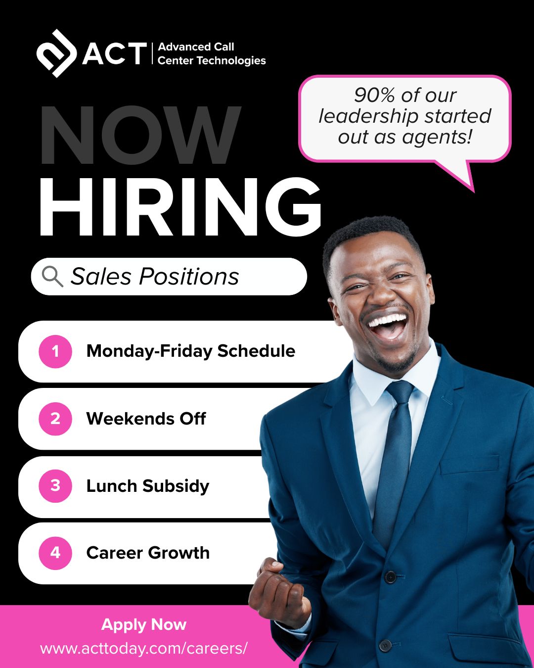 ACT Montego Bay Facebook ad: Sales Account - Hiring