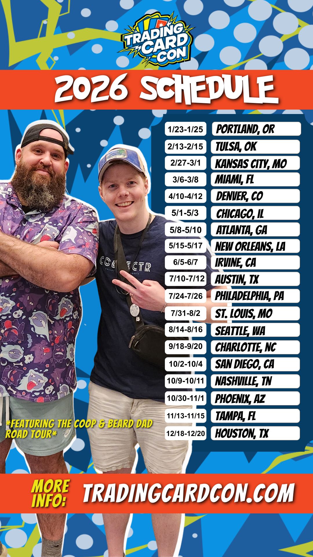 Cards And More Tour Facebook ad: COOP & BEARD DAD 2026 TOUR!
