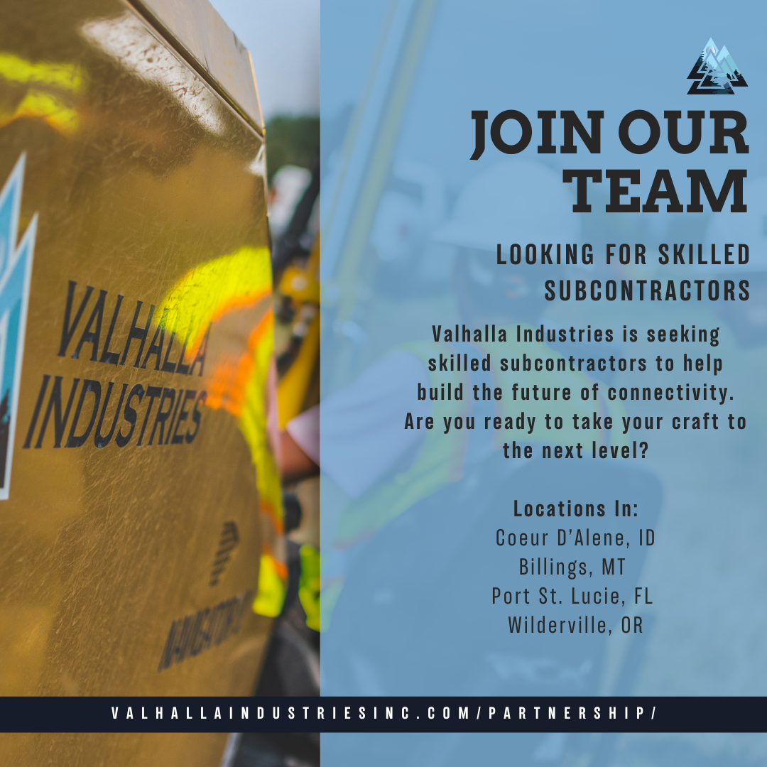 Valhalla Industries Inc Facebook ad: Partner with Leaders in Telecom