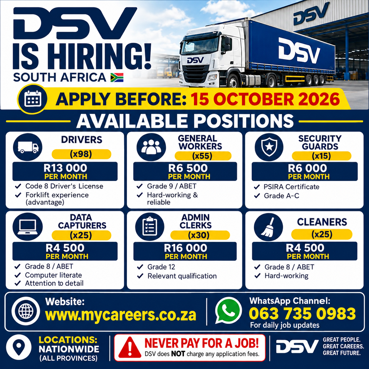 Mycareers.co.za Facebook ad: No Experience needed Apply Now