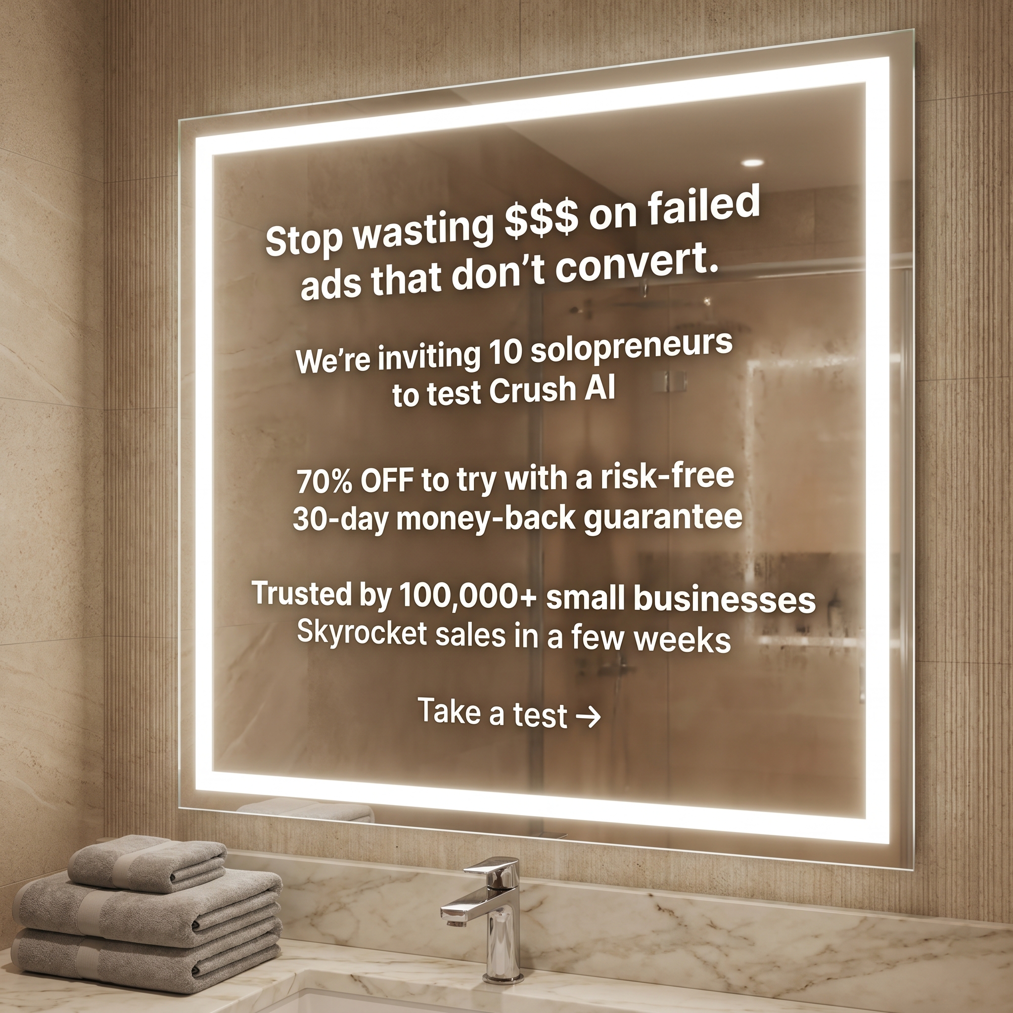 trycrush.ai Facebook ad