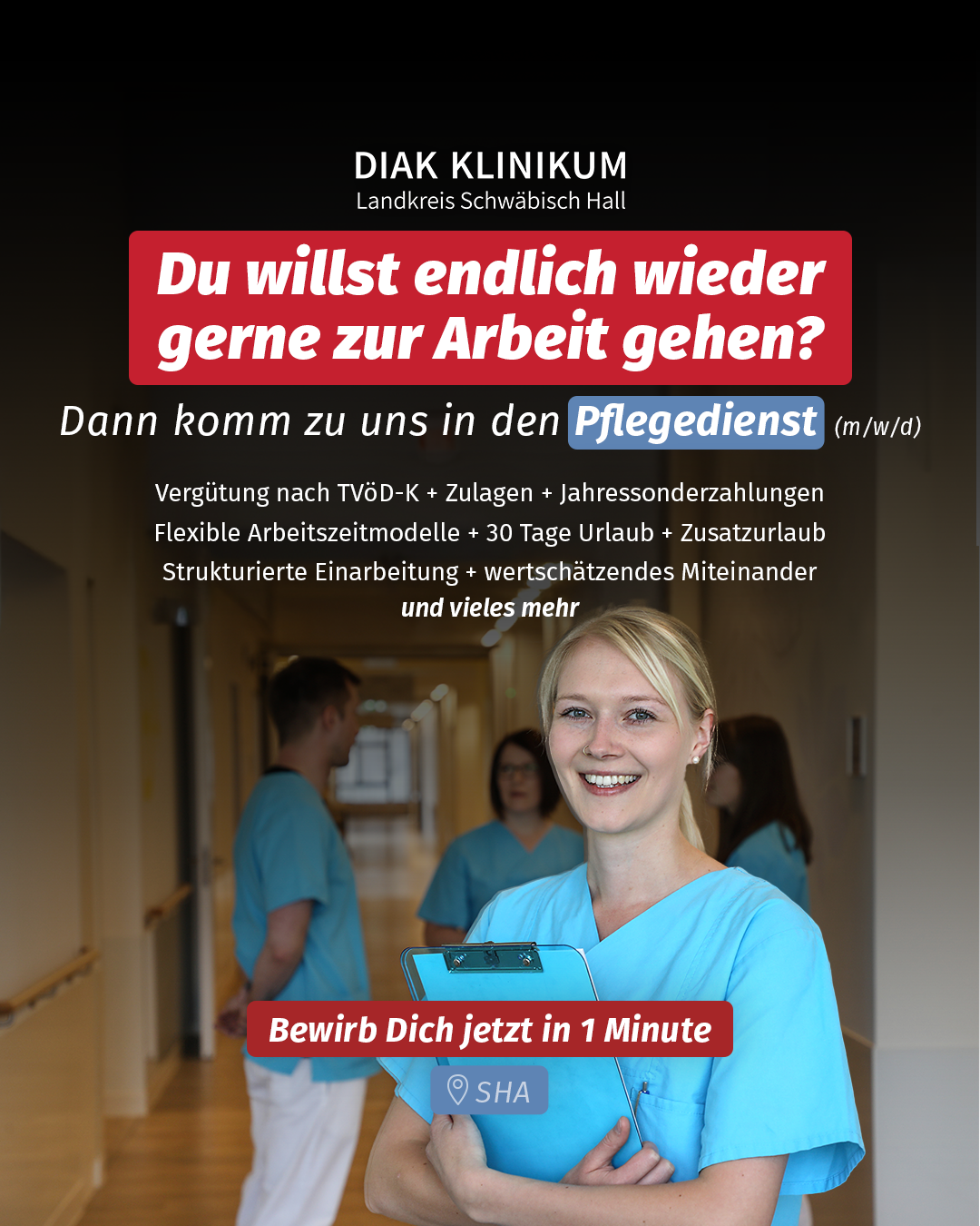 Diak Klinikum Facebook ad: Bewirb Dich jetzt ganz unverbindlich!
