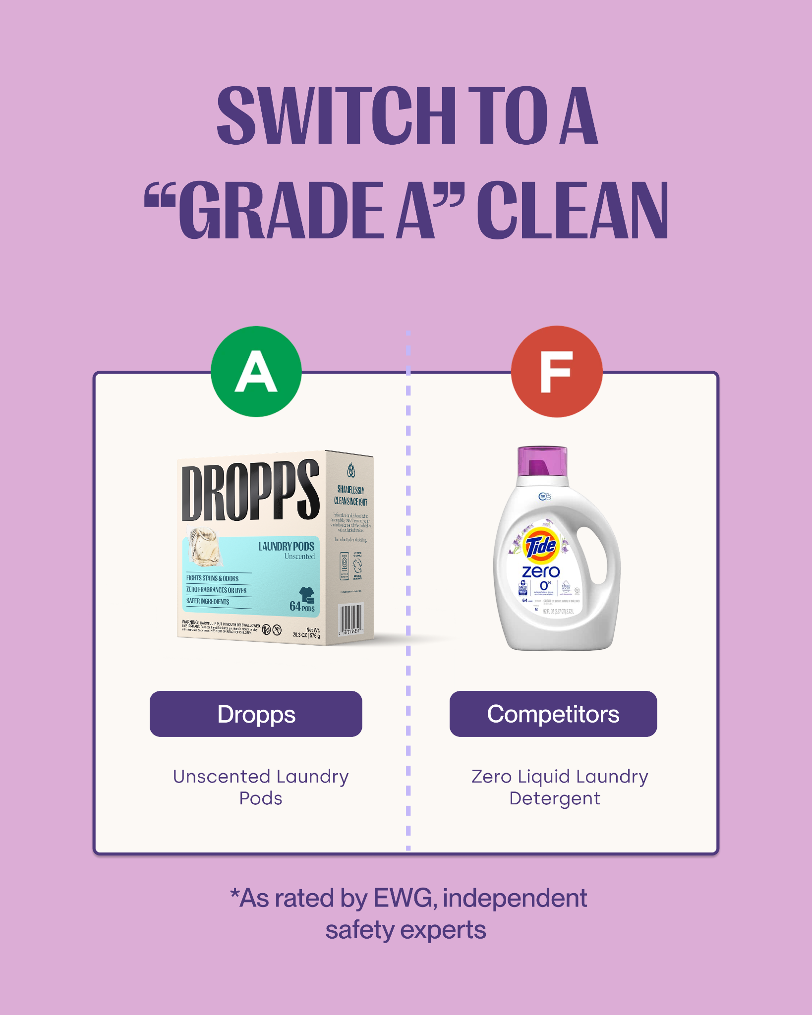 Dropps Facebook ad: Real Homes. Real Clean. 60,000+ Reviews