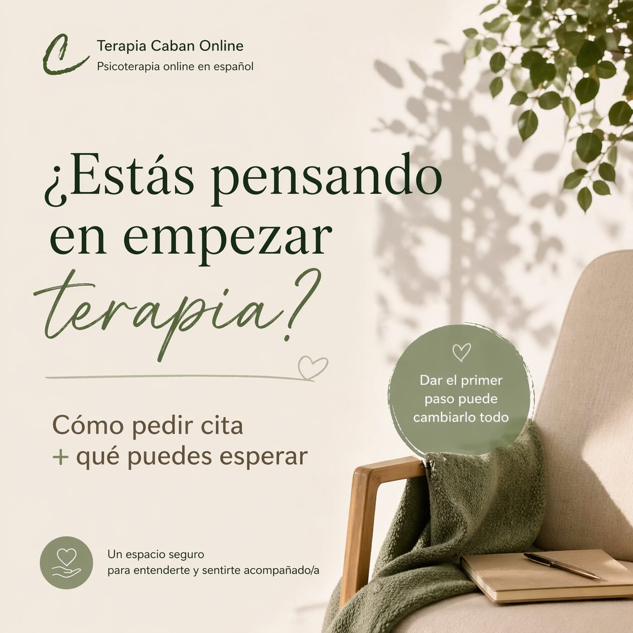 Caban Online Facebook ad: A veces lo más difícil no es empezar…