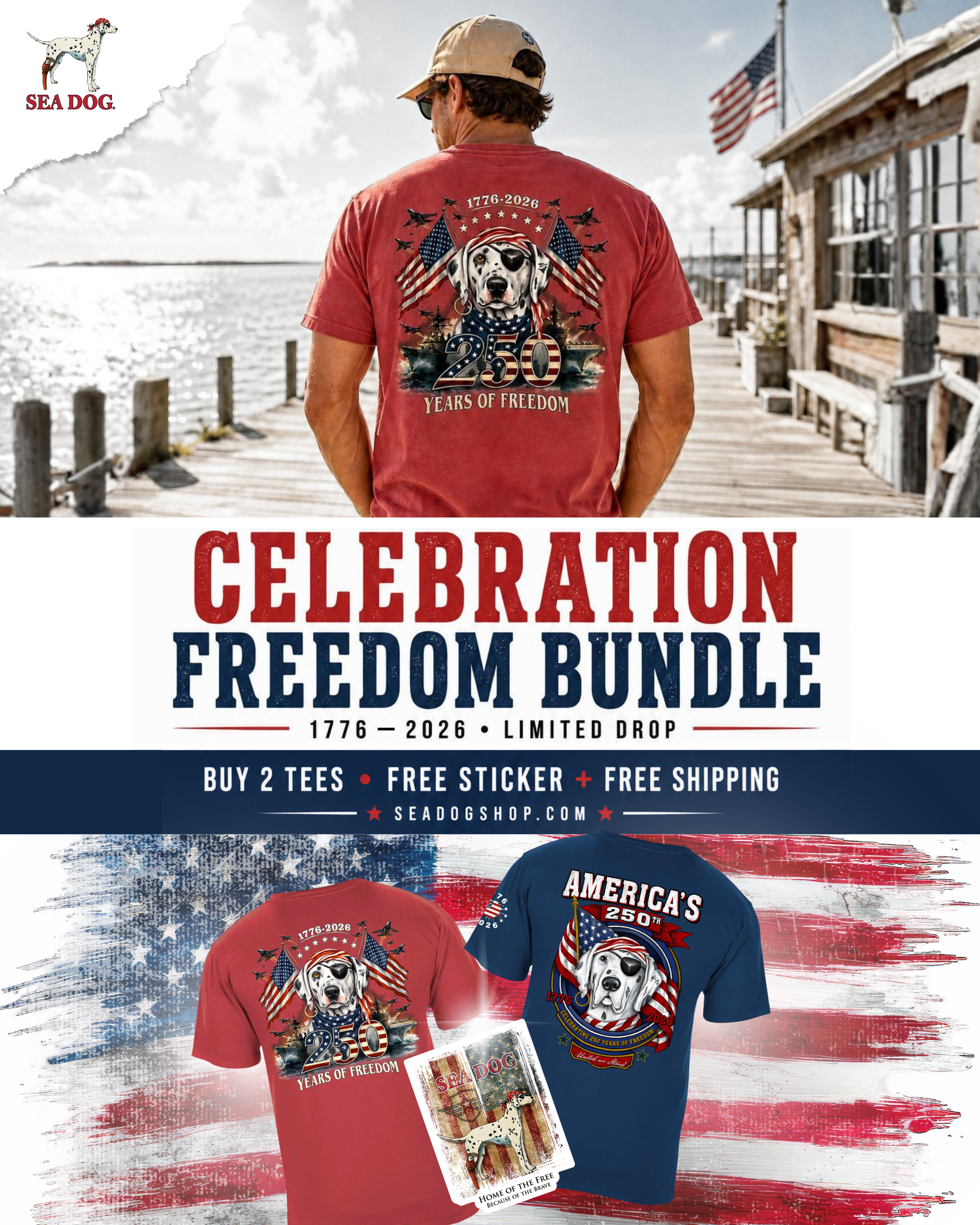 Sea Dog T-Shirts Facebook ad