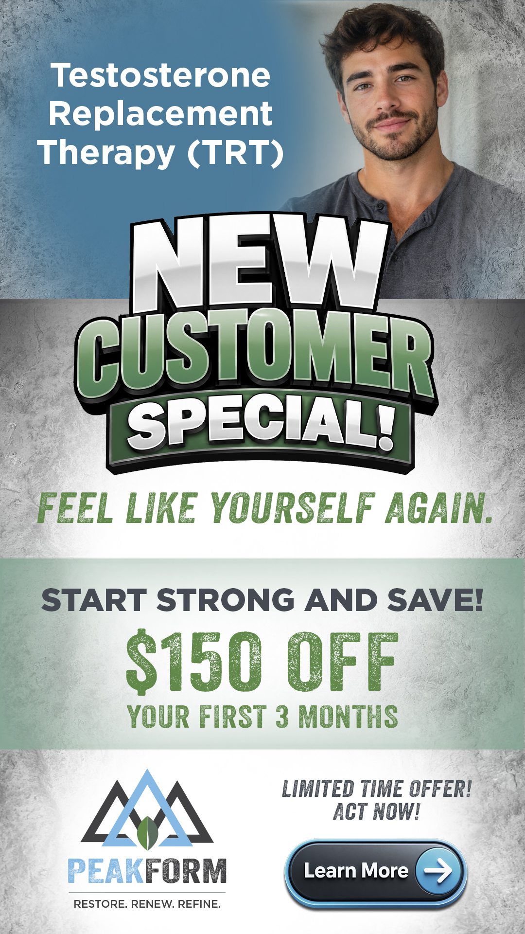 Peakform Wellness Clinic PLLC Facebook ad from Jul 15, 2026