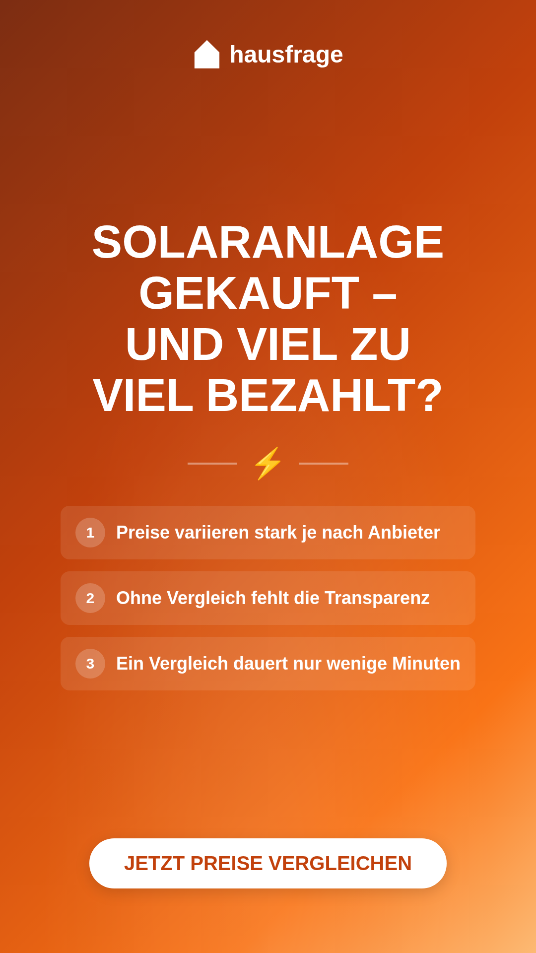 Hausfrage Facebook ad