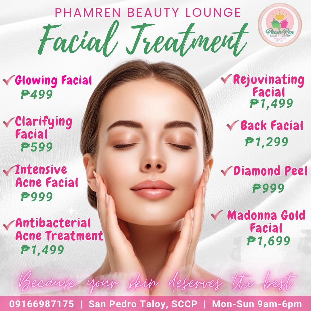 Phamren Beauty Lounge Salon Facebook ad: ๐๐จ๐ฎ๐ซ ๐๐ค๐ข๐ง ๐๐๐ฌ๐๐ซ๐ฏ๐๐ฌ ๐ญ๐ก๐ ๐๐๐ฌ๐ญ.!