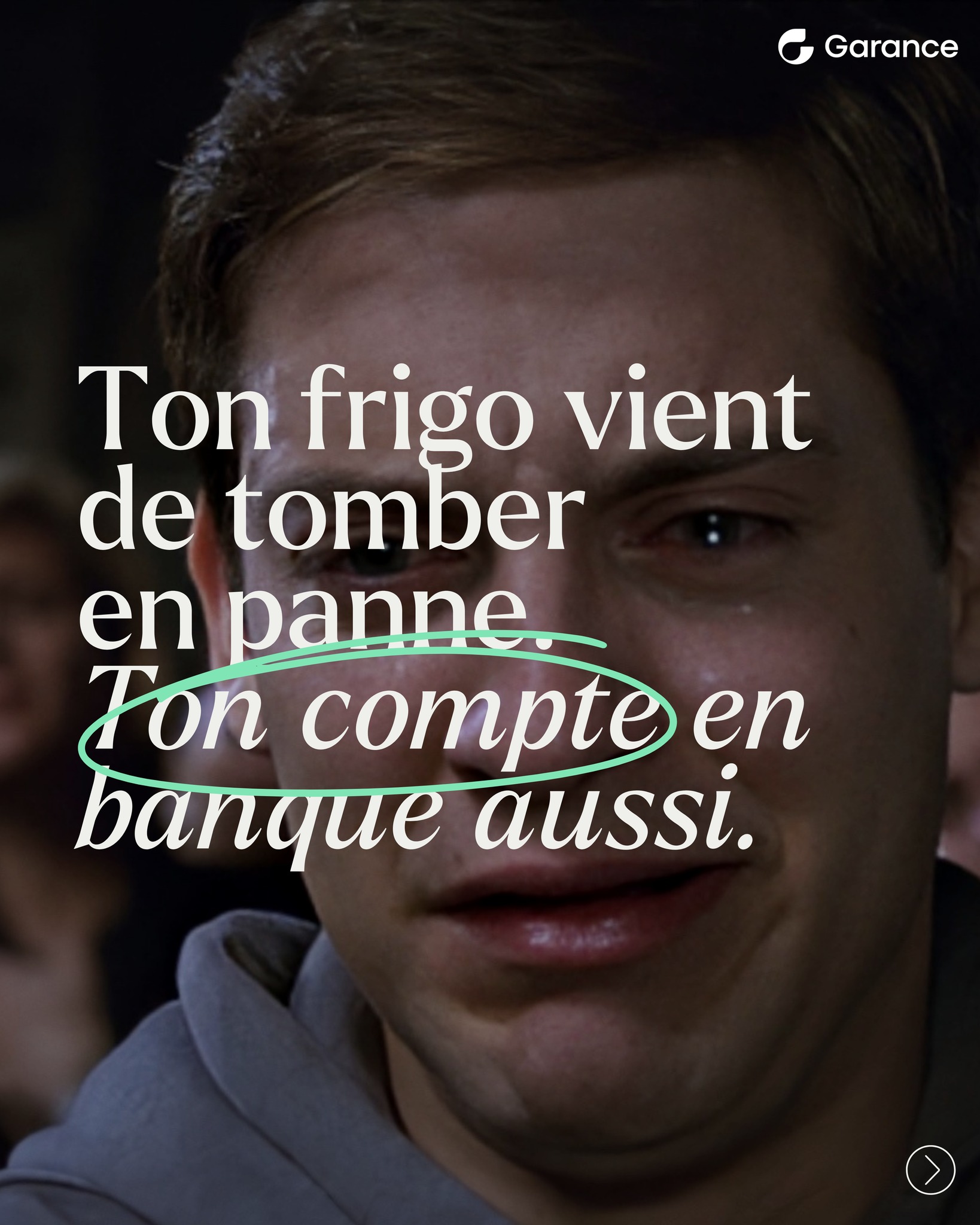 Garance Facebook ad: On parle très peu de l'épargne de précaution…
