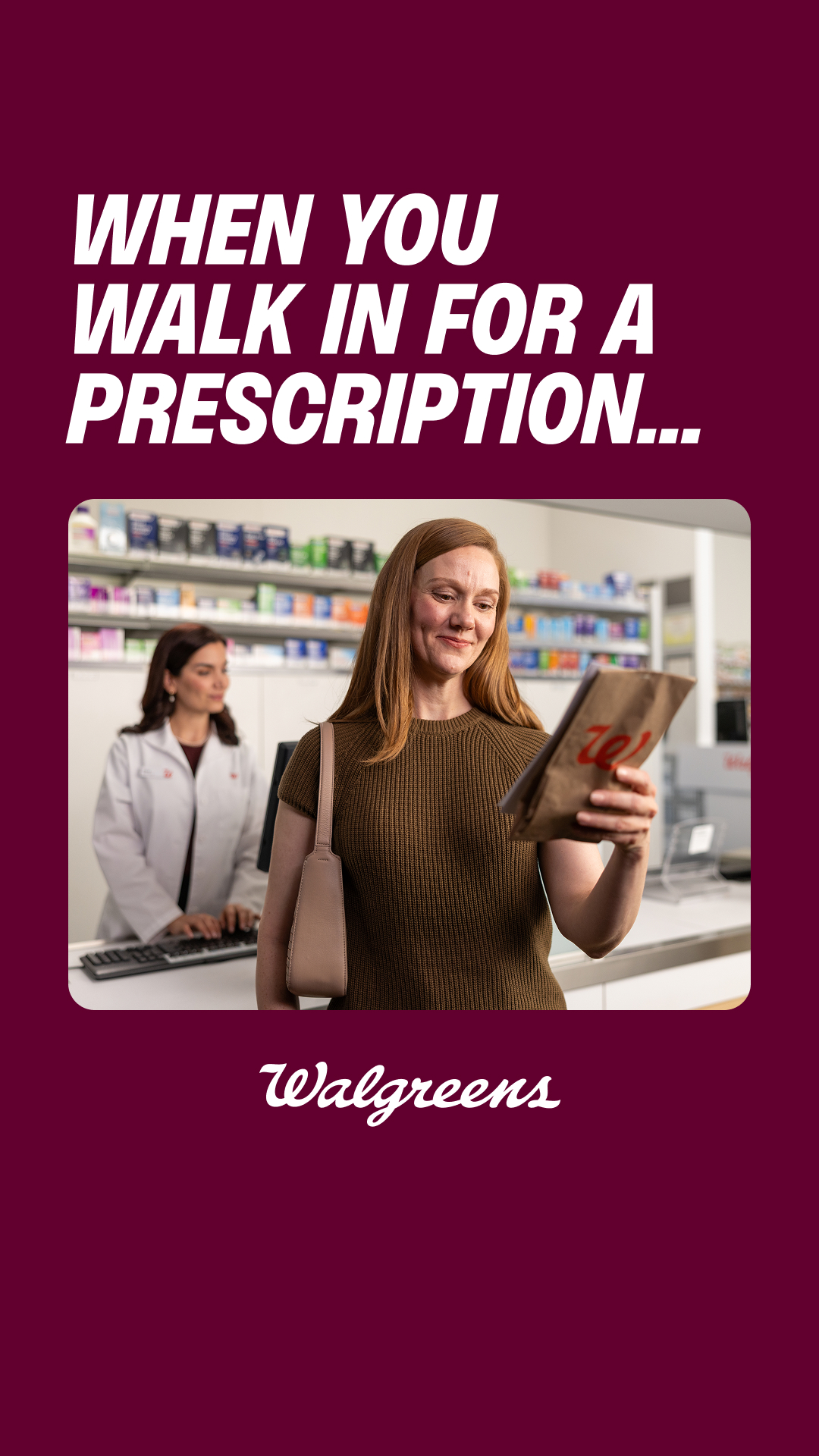 Walgreens Facebook ad: One less errand