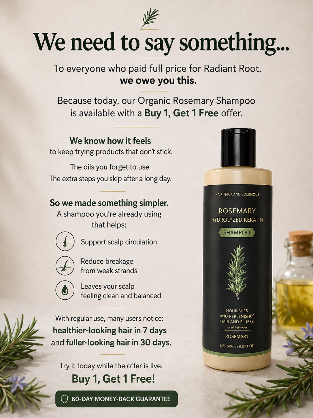 Radiant Root Facebook ad