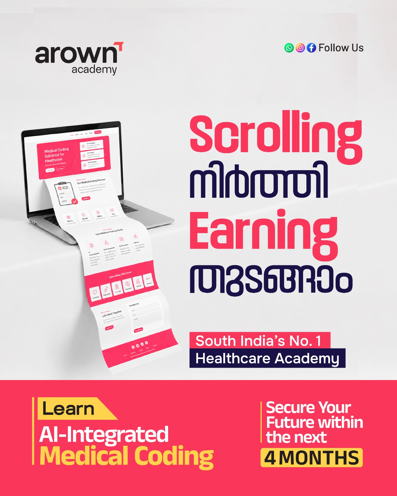 Arown Academy Facebook ad