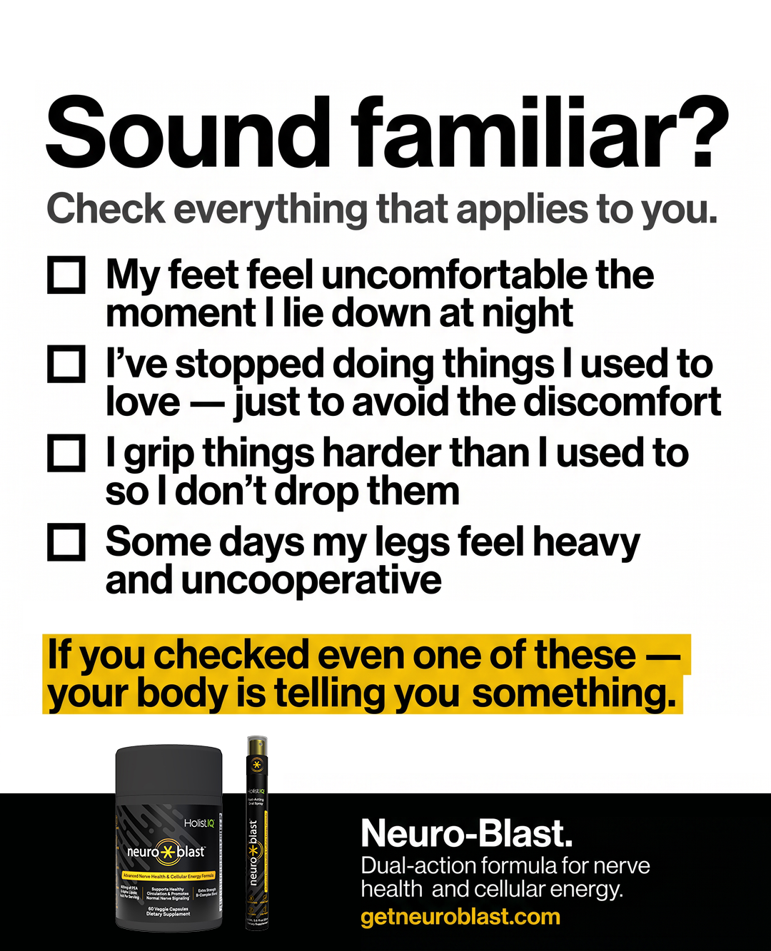 Neuro-Blast Facebook ad from Jul 10, 2026